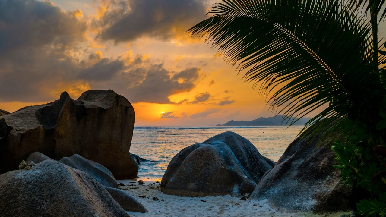 A Seychelles honeymoon at sunset